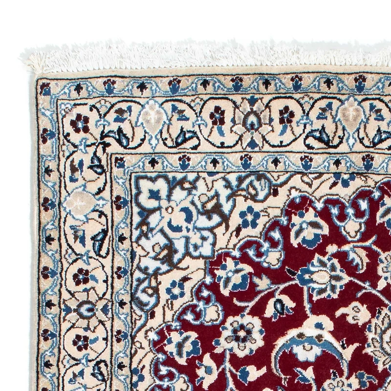 Nain - 9La Teppich 112x172cm - Perserteppich - dunkelrot