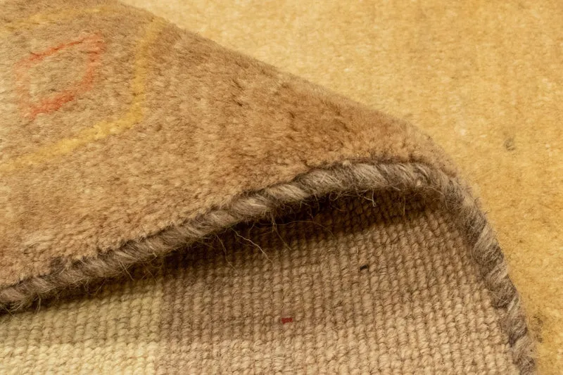Gabbeh Persisch Teppich 121x174cm - Perserteppich Wollteppich - gold