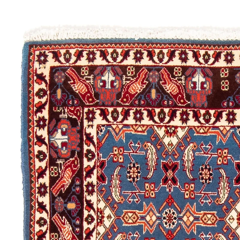 Hosseinabad Teppich 107x146cm - Perserteppich - dunkelblau