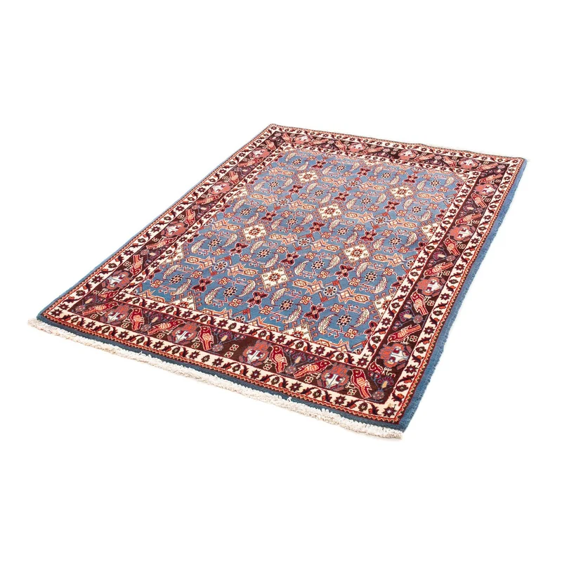 Hosseinabad Teppich 107x146cm - Perserteppich - dunkelblau