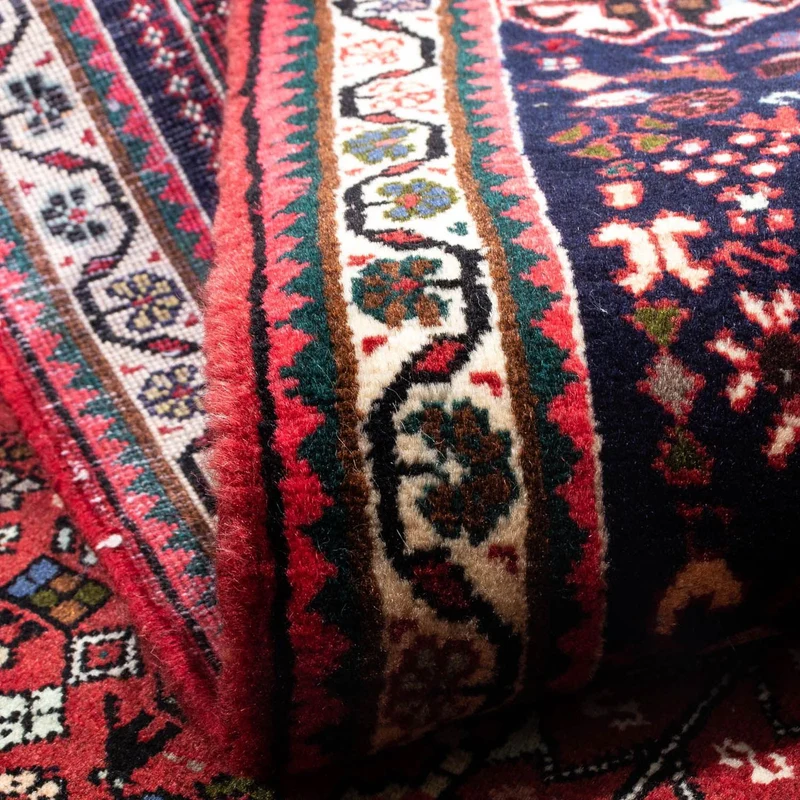 Abadeh Teppich 110x152cm - Perserteppich - dunkelrot