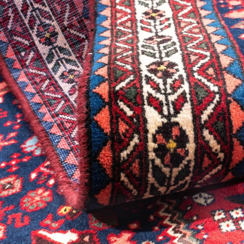Abadeh Teppich 100x145cm - Perserteppich - dunkelrot