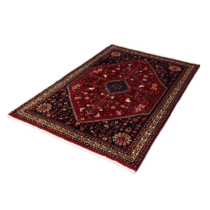 Abadeh Teppich 100x145cm - Perserteppich - dunkelrot