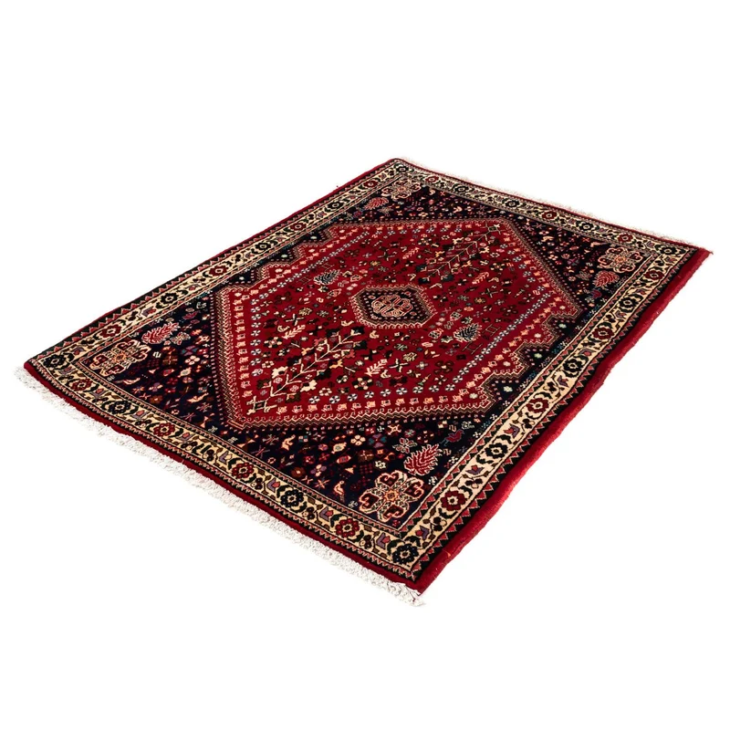 Abadeh Teppich 108x148cm - Perserteppich - dunkelrot