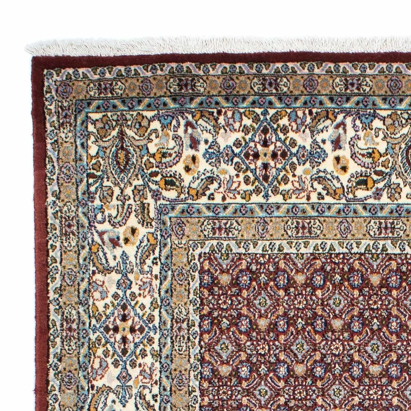 Moud Teppich 145x205cm - Perserteppich - dunkelrot