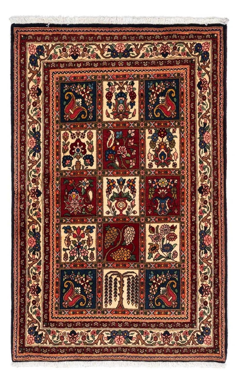 Bachtiar Teppich 103x150cm - Perserteppich - dunkelblau