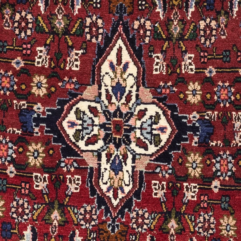 Qaraja Teppich 83x130cm - Perserteppich - dunkelrot