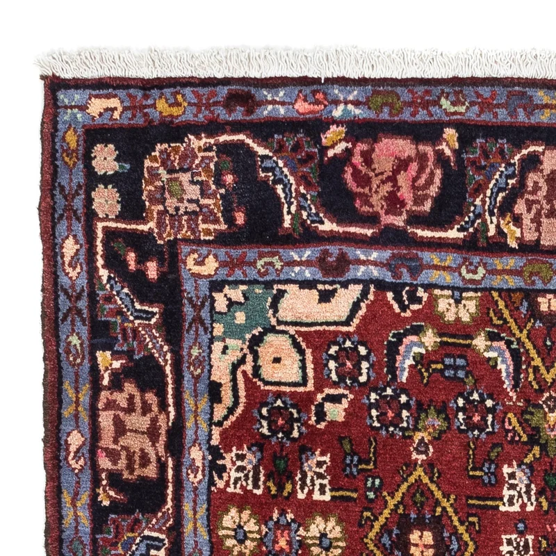 Qaraja Teppich 83x130cm - Perserteppich - dunkelrot