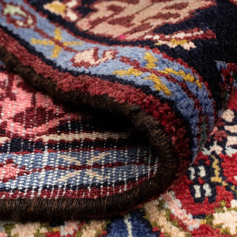Qaraja Teppich 83x130cm - Perserteppich - dunkelrot