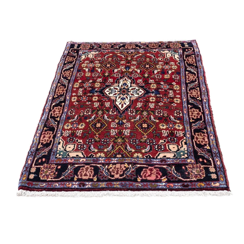 Qaraja Teppich 83x130cm - Perserteppich - dunkelrot