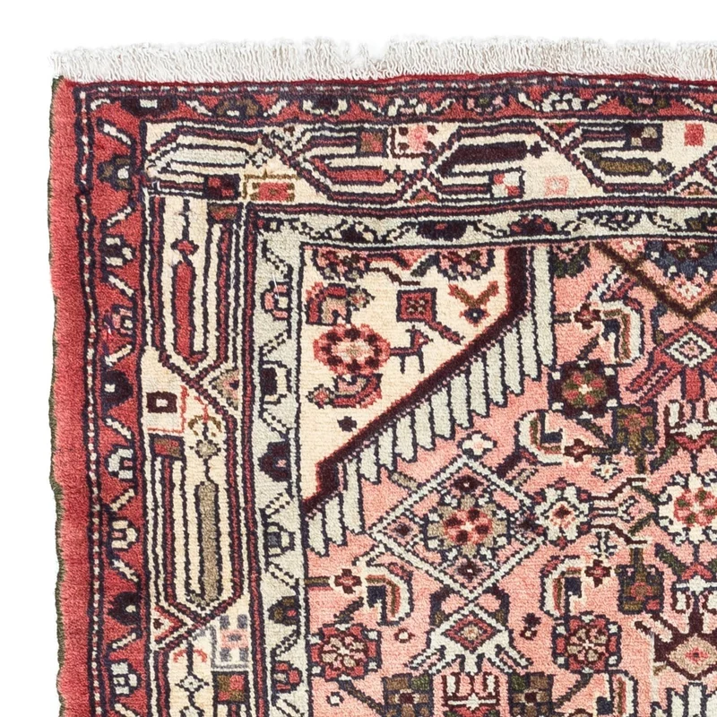 Hosseinabad Teppich 80x121cm - Perserteppich - hellrot