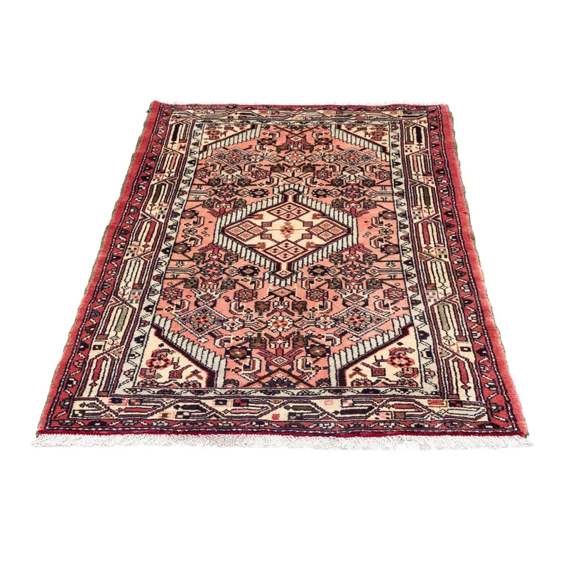 Hosseinabad Teppich 80x121cm - Perserteppich - hellrot