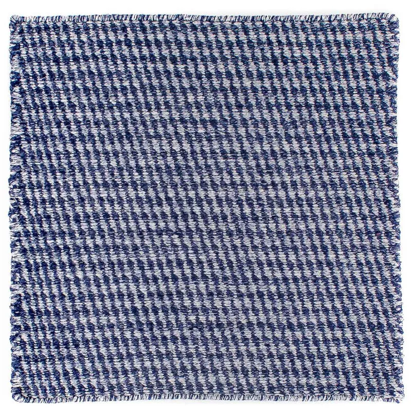 Kelim Modern Teppich 62x63cm - dunkelblau