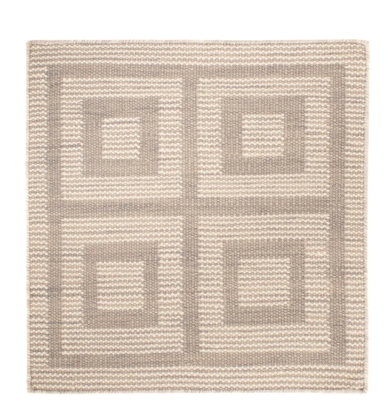 Kelim Modern Teppich 60x60cm - beige