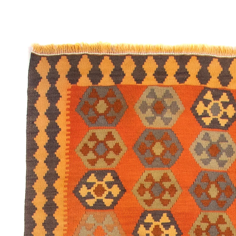 Kelim Teppich Old 140x290cm - mehrfarbig