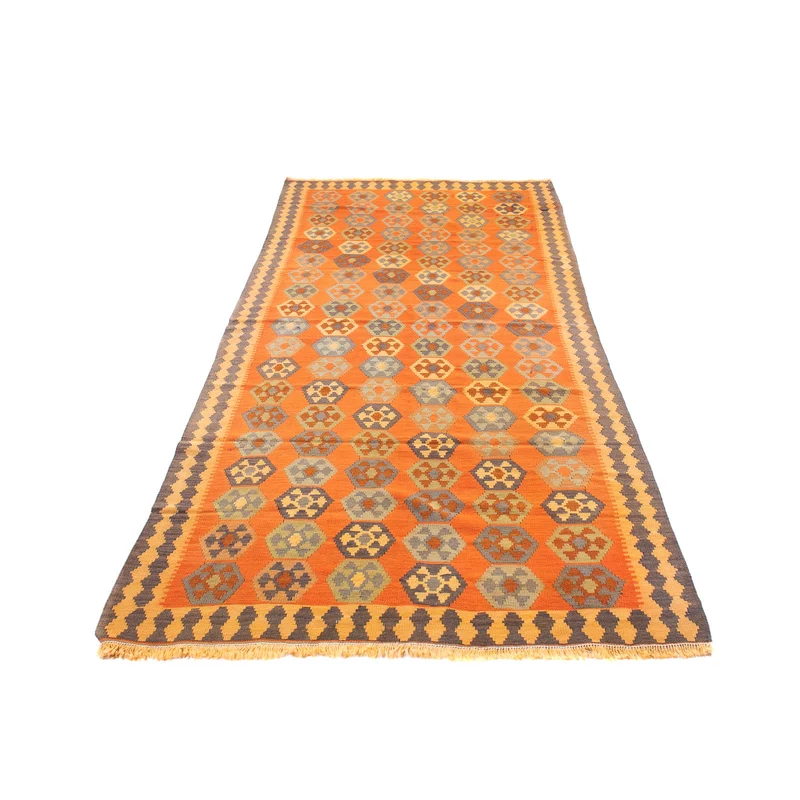 Kelim Teppich Old 140x290cm - mehrfarbig