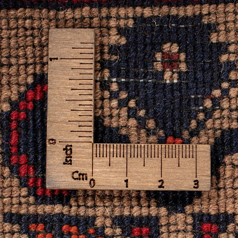 Afghan Teppich 98x144cm - Orientteppich - dunkelrot