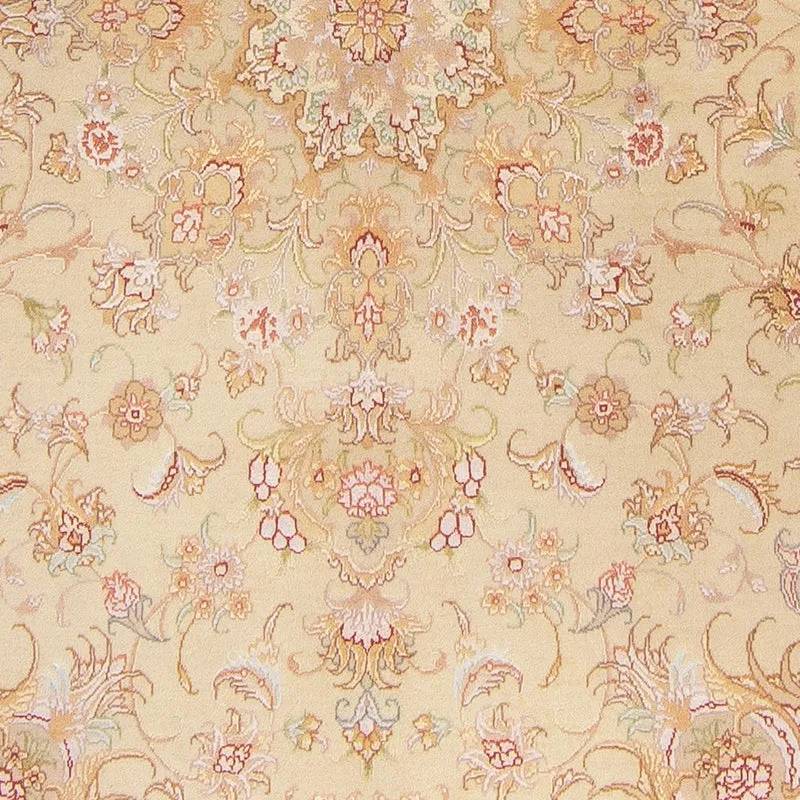 Täbriz - 60 Raj Teppich 150x200cm - Perserteppich - beige