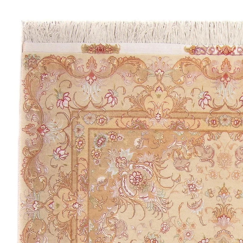 Täbriz - 60 Raj Teppich 150x200cm - Perserteppich - beige
