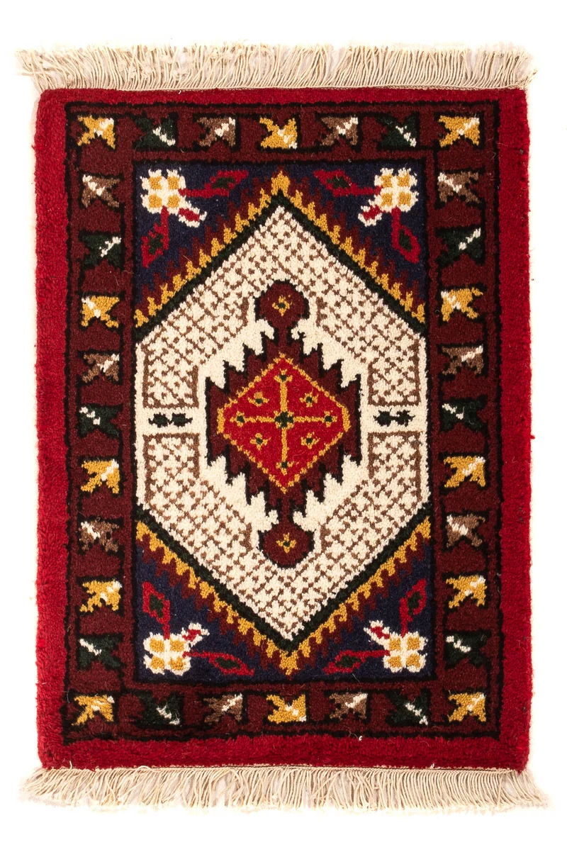 Orientteppich 40 x 60 cm - dunkelrot