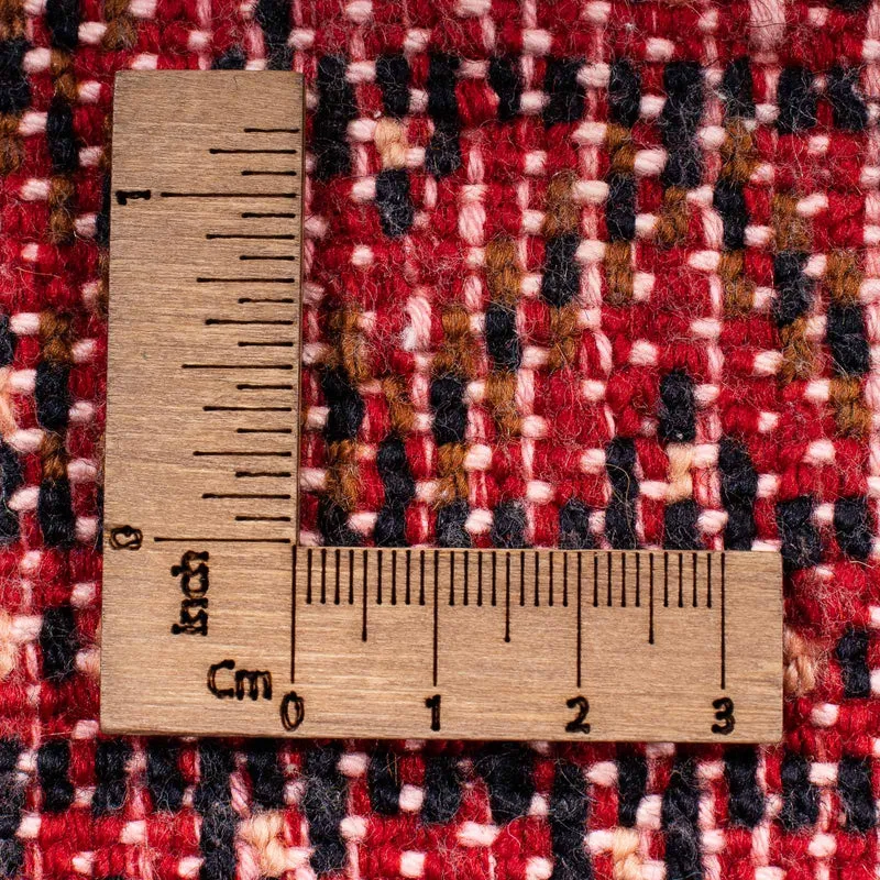 Turkaman Teppich 50 x 100 cm - dunkelrot