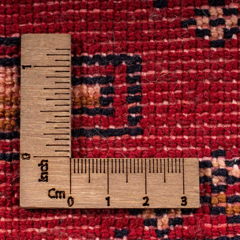 Turkaman Teppich 60 x 130 cm - dunkelrot