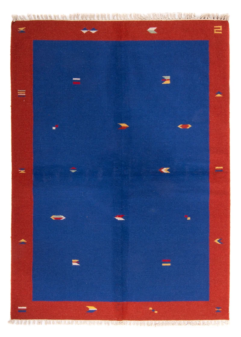 Kelim Teppich - Trendy 170 x 240 cm - dunkelblau