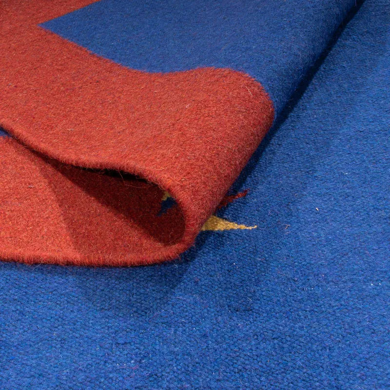 Kelim Teppich - Trendy 170 x 240 cm - dunkelblau