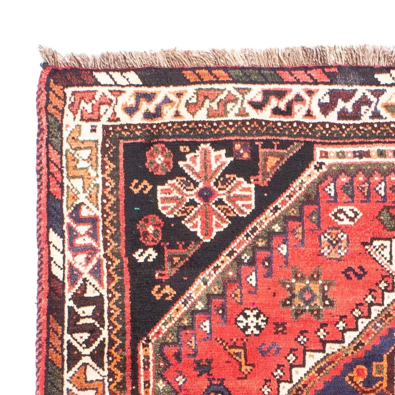 Shiraz Teppich 110x160cm - Perserteppich - dunkelrot