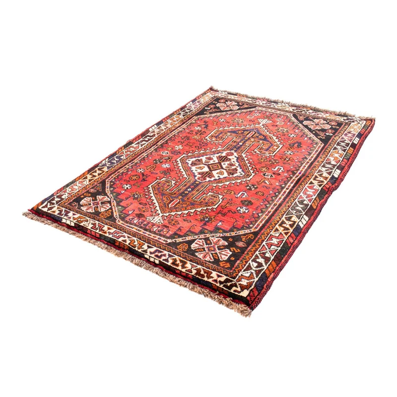 Shiraz Teppich 110x160cm - Perserteppich - dunkelrot