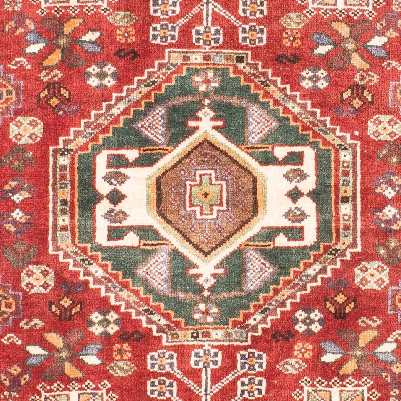 Ghashghai Teppich 103x152cm - Perserteppich - dunkelrot