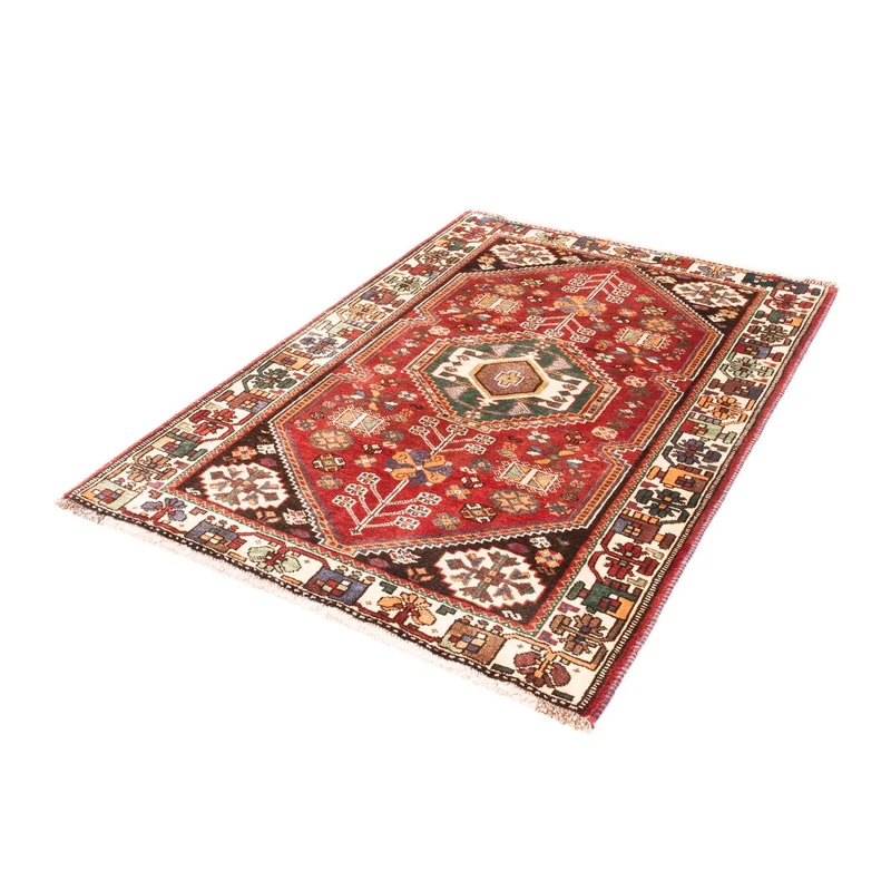 Ghashghai Teppich 103x152cm - Perserteppich - dunkelrot