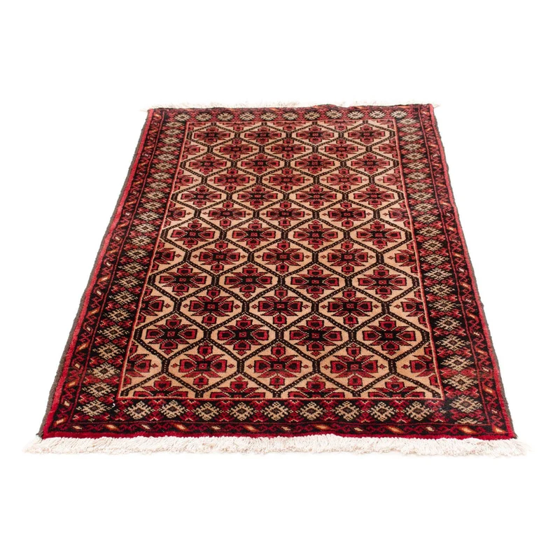 Belutsch Teppich 84x146cm - Orientteppich - hellbraun