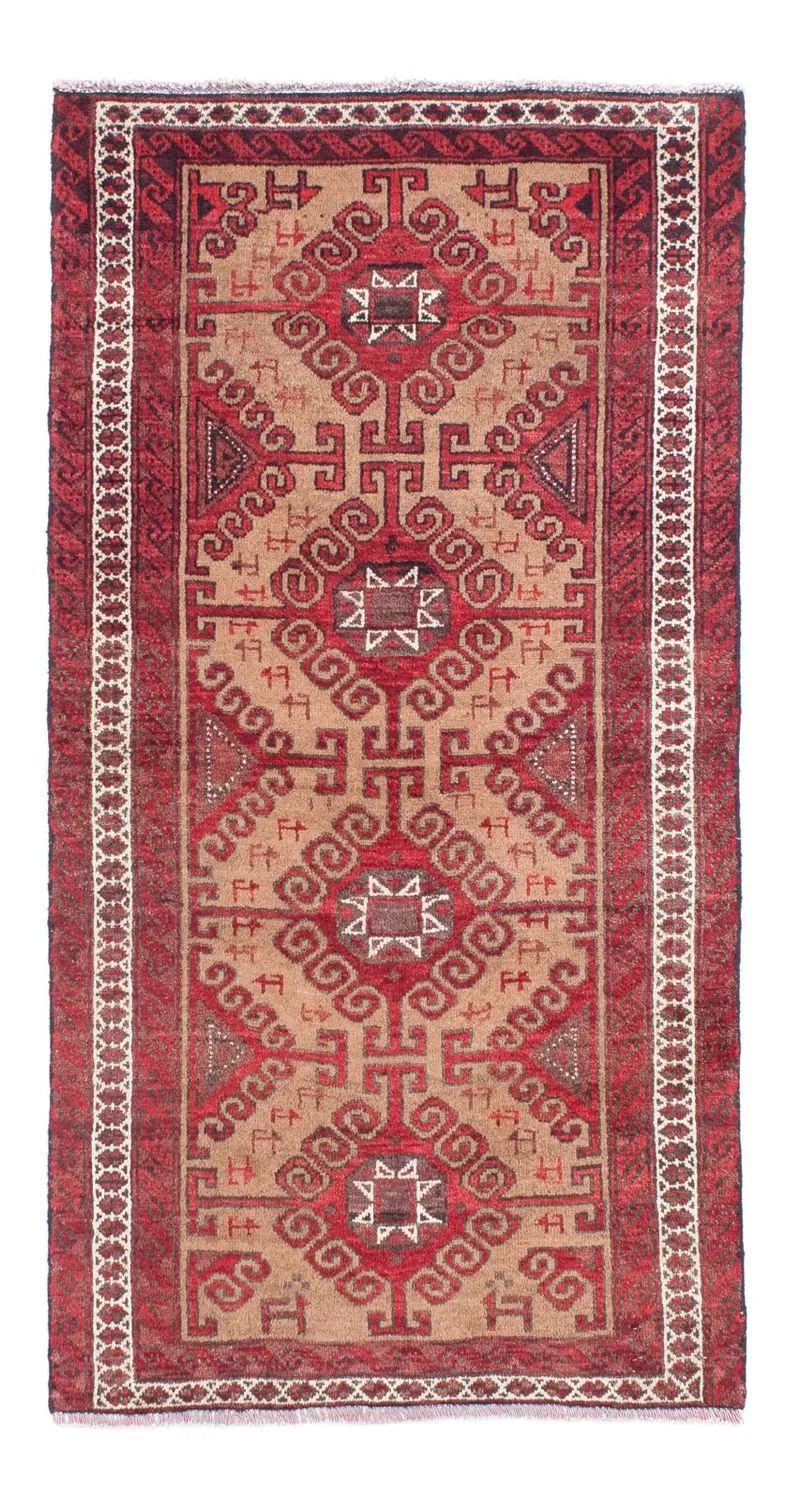 Belutsch Teppich 76x140cm - Orientteppich - rot