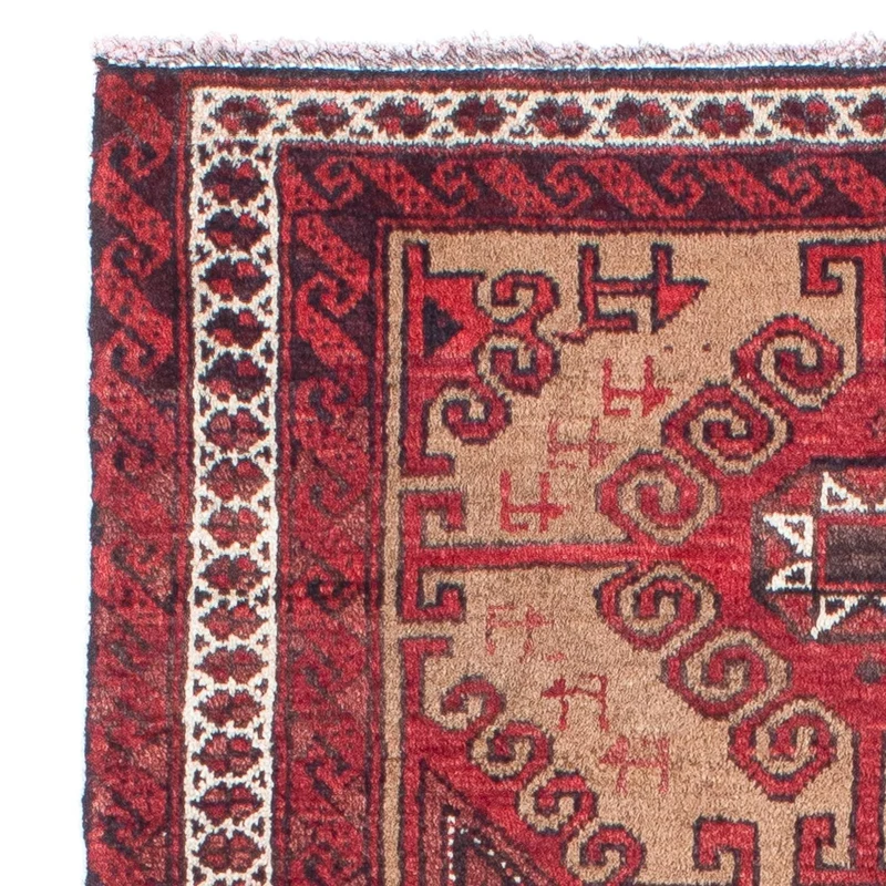 Belutsch Teppich 76x140cm - Orientteppich - rot