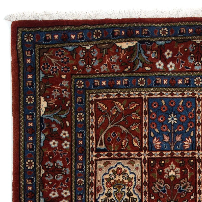 Moud Teppich 102x156cm - Perserteppich - dunkelrot