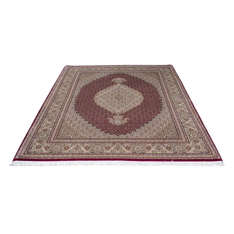 Täbriz Teppich 153x209cm - Perserteppich - dunkelrot