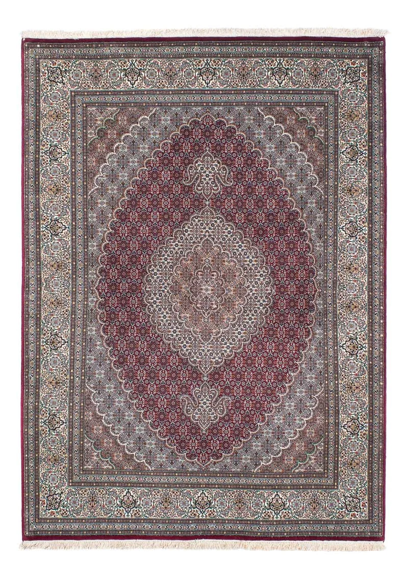 Täbriz Teppich 152x210cm - Perserteppich - dunkelrot
