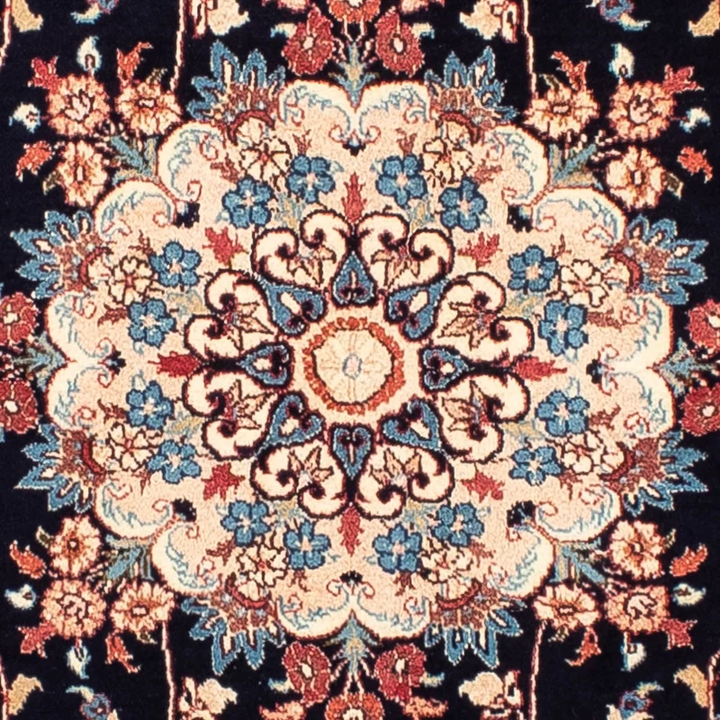 Maschad Teppich 196x298cm - Perserteppich - dunkelblau