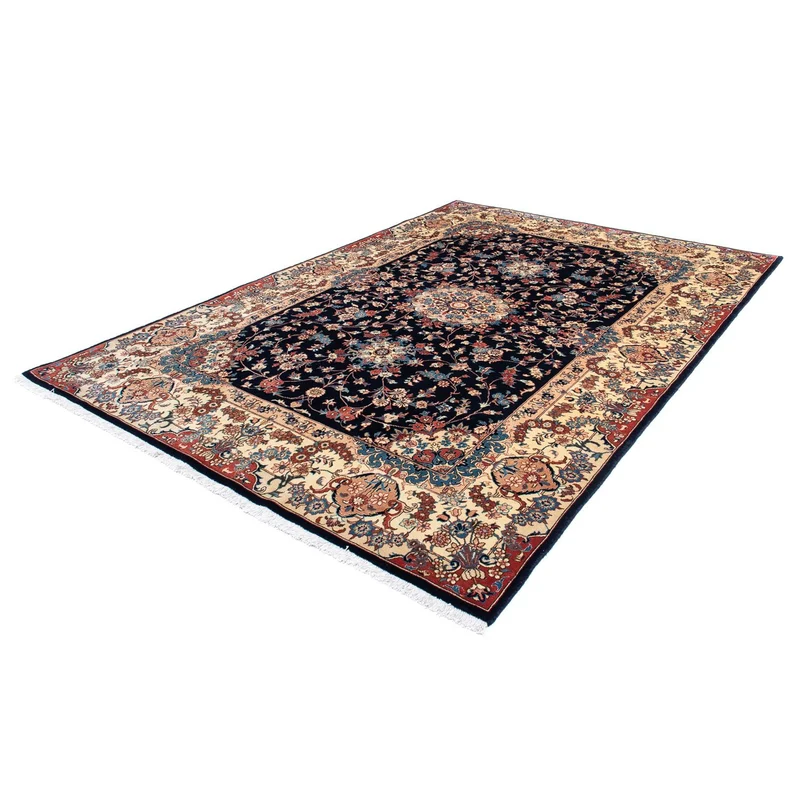 Maschad Teppich 196x298cm - Perserteppich - dunkelblau