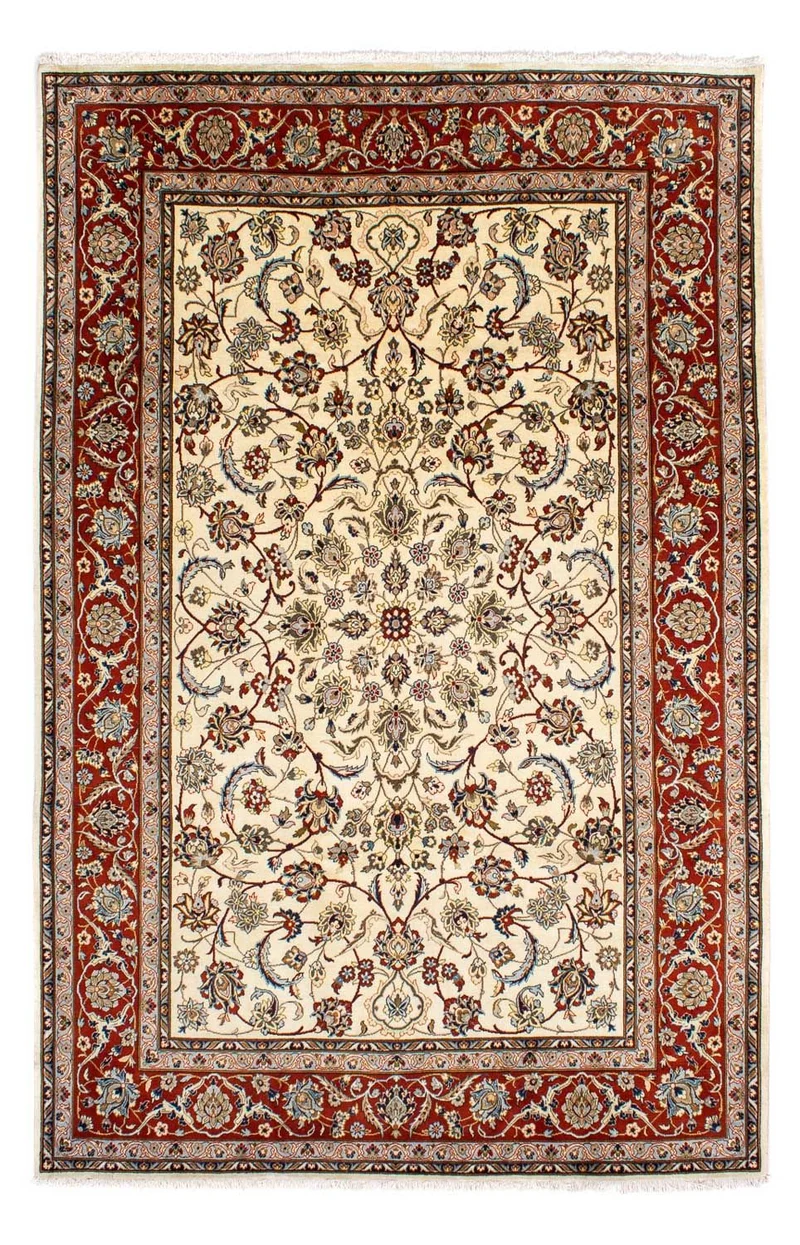 Sarough Teppich 206x298cm - Perserteppich - beige