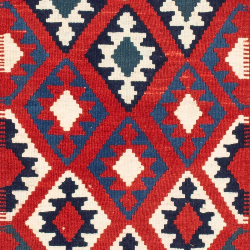 Kelim Fars Teppich 103x104cm - dunkelblau