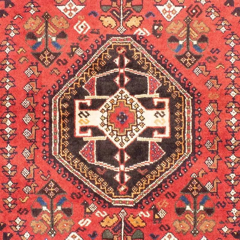 Shiraz Teppich 110x166cm - Perserteppich - dunkelrot