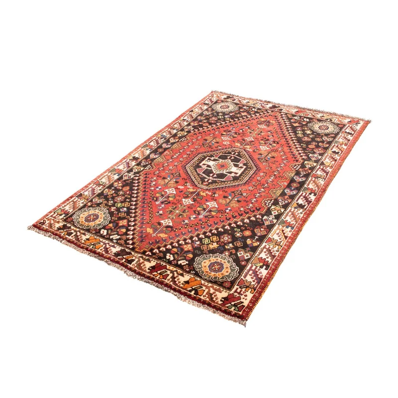 Shiraz Teppich 110x166cm - Perserteppich - dunkelrot