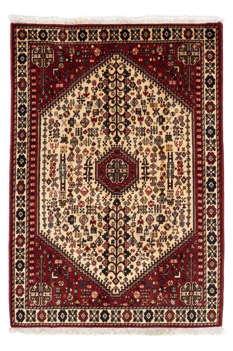 Abadeh Teppich 106x153cm - Perserteppich - beige