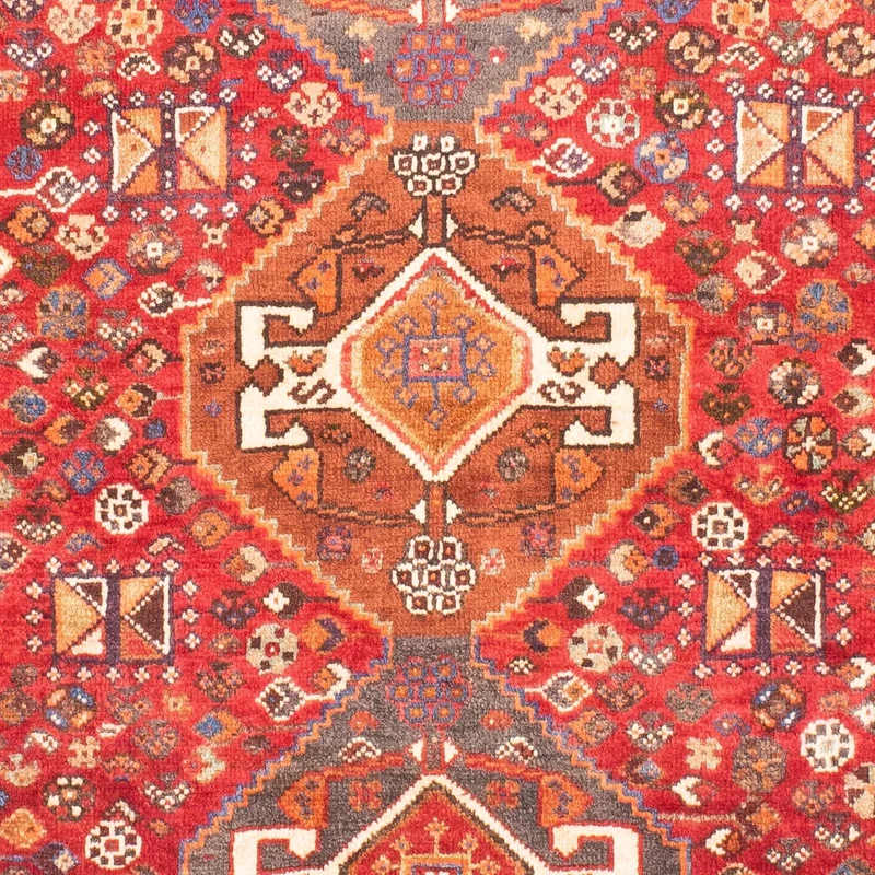 Shiraz Teppich 112x155cm - Perserteppich - rot