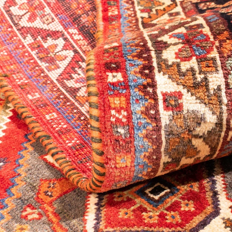 Shiraz Teppich 112x155cm - Perserteppich - rot