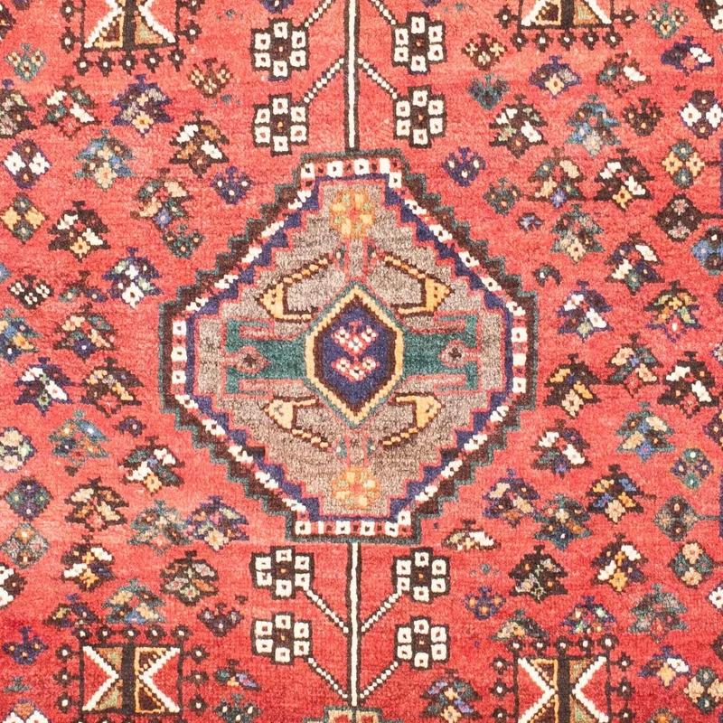 Ghashghai Teppich 106x151cm - Perserteppich - hellrot