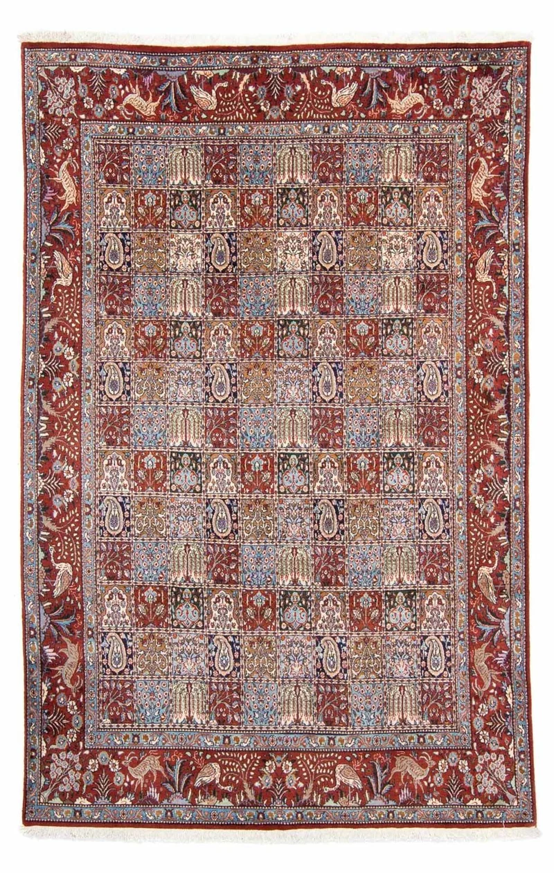 Moud Teppich 195x295cm - Perserteppich - hellrot