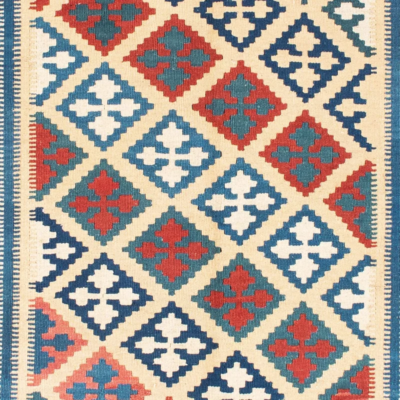 Kelim Teppich - Oriental 152 x 195 cm - beige